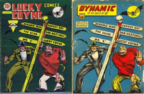 The Super Publications version of Lucky Coyne Comics and Dynamic Comics No.