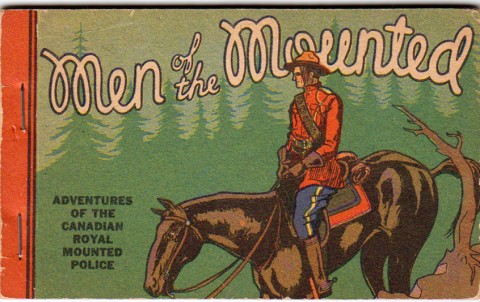1933 stapled Men of the Mounted booklet given away as a promo at different stores