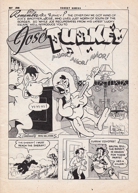 Meikle's Jose Turkey from Rocket Comics Vol. 5 No. 10