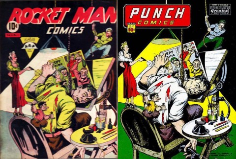 Rocket Man 1 and Punch Comics 9