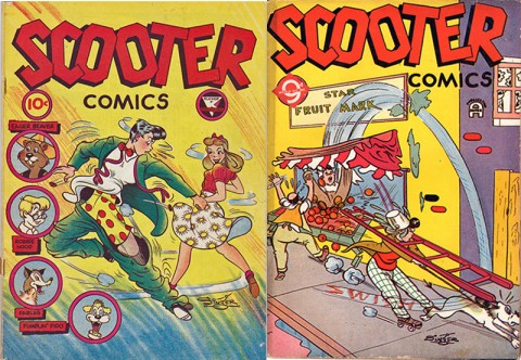 Scooter No. 1 by Rucker and No. 2 by Super Publications