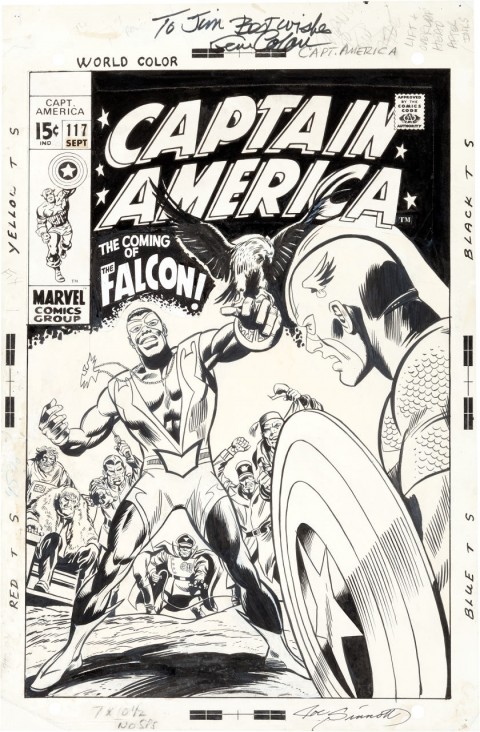 Captain America issue 117 cover by Gene Colan and Joe Sinnott