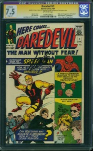 Daredevil issue 1 CGC Signature Series Stan Lee