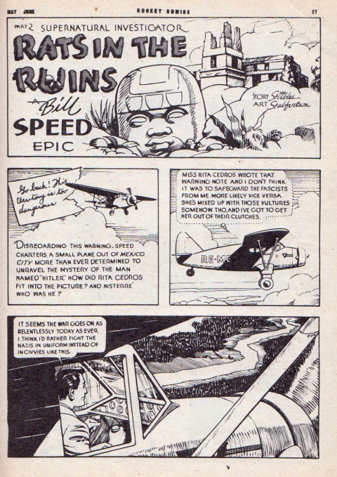 From Rocket Comics Vol. 5 No. 10 inked by Shirley Fortune