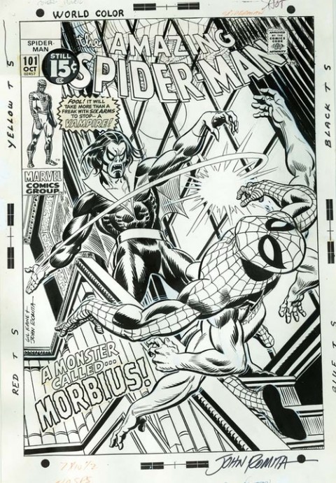 Amazing Spider-Man issue 101 cover by John Romita