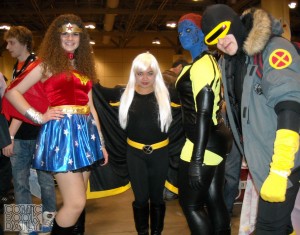 Wonder Woman, Storm, Mystique and Cyclops  