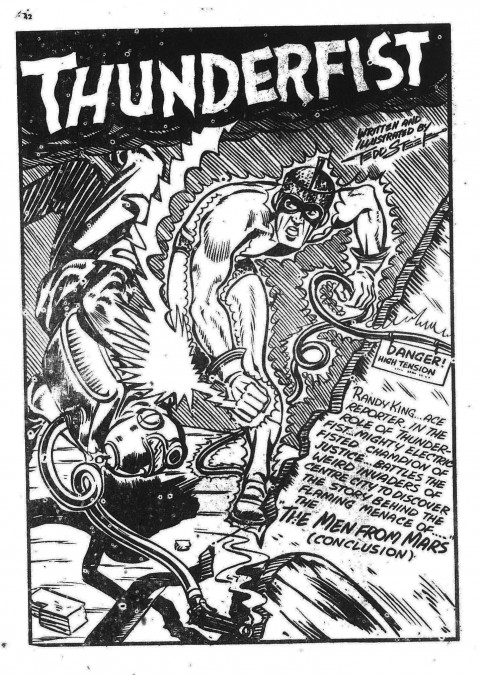 Tedd Steele splash from the last appearance of Thunderfist in Active 26