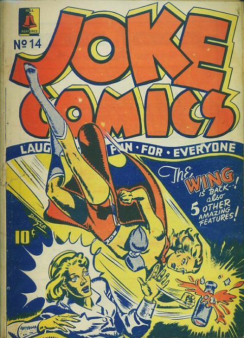 Cover by Dingle for the Wing revival in Joke Comics 14
