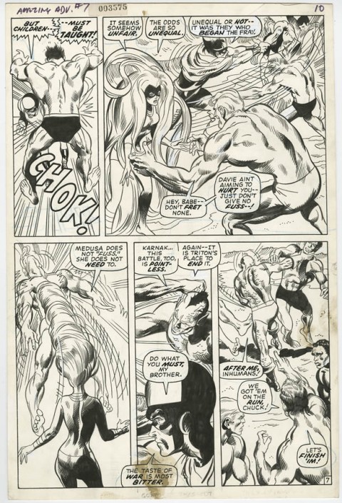 Amazing Adventures issue 7 page 7 by Neal Adams.  Source.