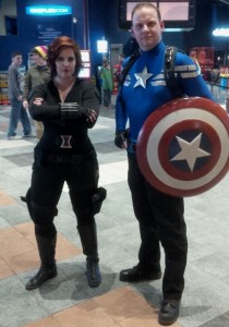 Captain America and Black Widow