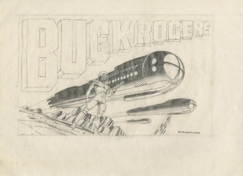 Buck Rogers preliminary by Jim Steranko.  Source.