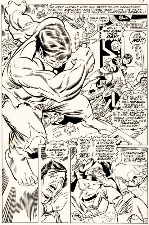 Captain Marvel issue 21 page 10 by Gil Kane and Dan Adkins.  Source.