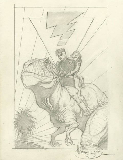 Madman X50 Trading Card preliminary by Mark Schultz.  Source.