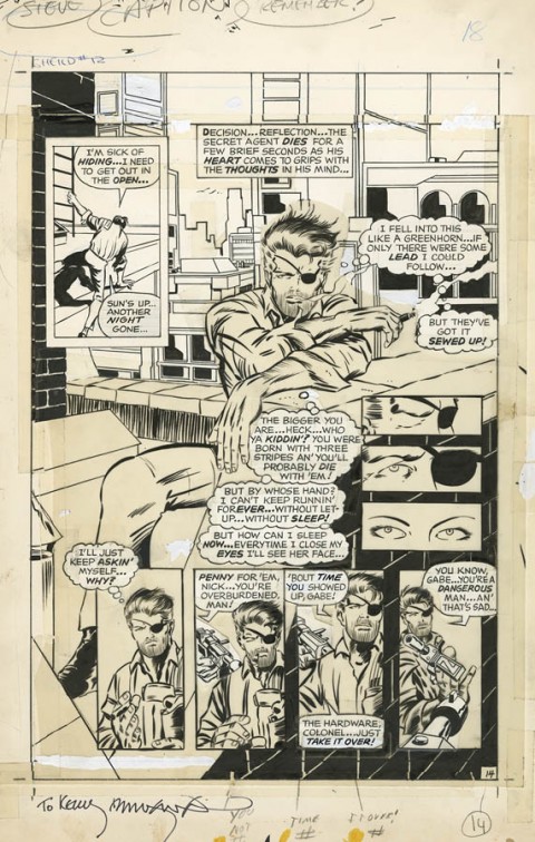 Nick Fury, Agent of S.H.I.E.L.D. issue 12 page 14 by Barry Windsor-Smith.  Source.