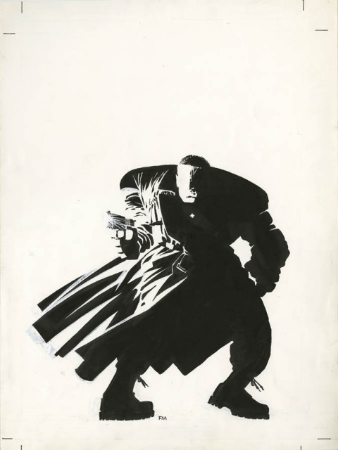 Sin City slipcase cover by Frank Miller.  Source.