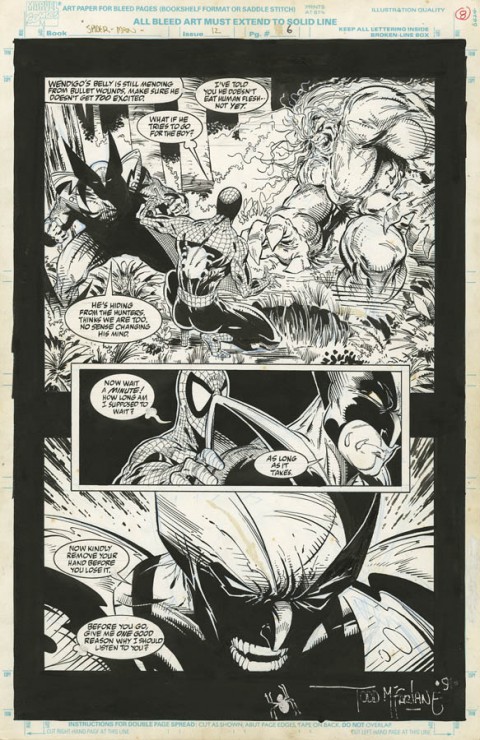 Spider-Man issue 12 page 6 by Todd McFarlane.  Source.