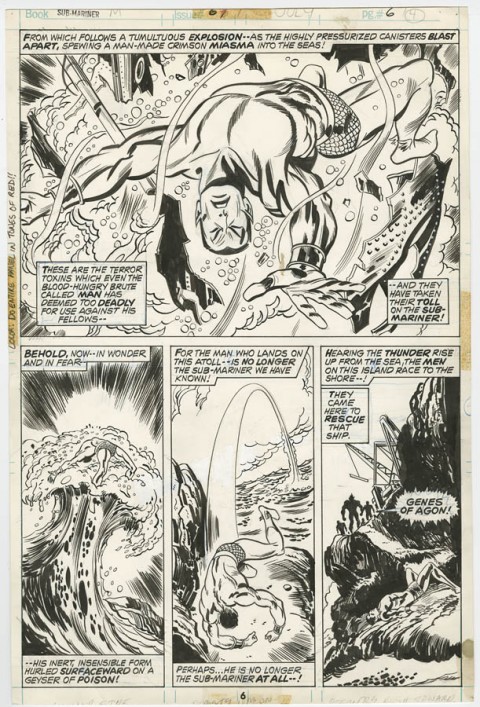 Sub-Mariner issue 67 page 6 by Don Heck and Frank Bolle.  Source.