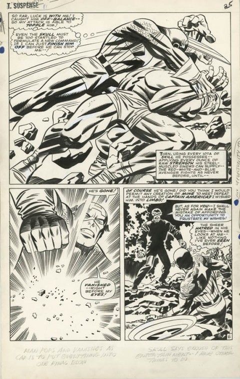 Tales Of Suspense issue 81 page 6 by Jack Kirby and Frank Giacoia.  Source.