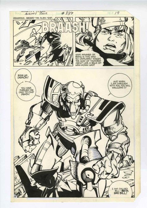 Thor issue 337 page 19 by Walter Simonson. Source.