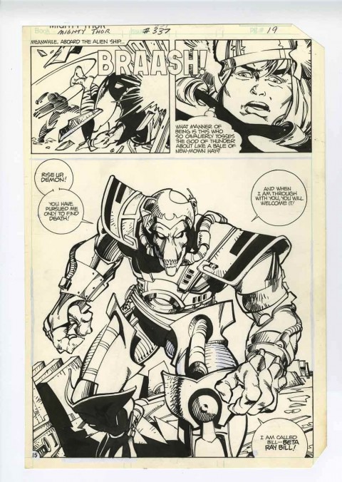 Thor issue 337 page 19 by Walter Simonson.  Source.