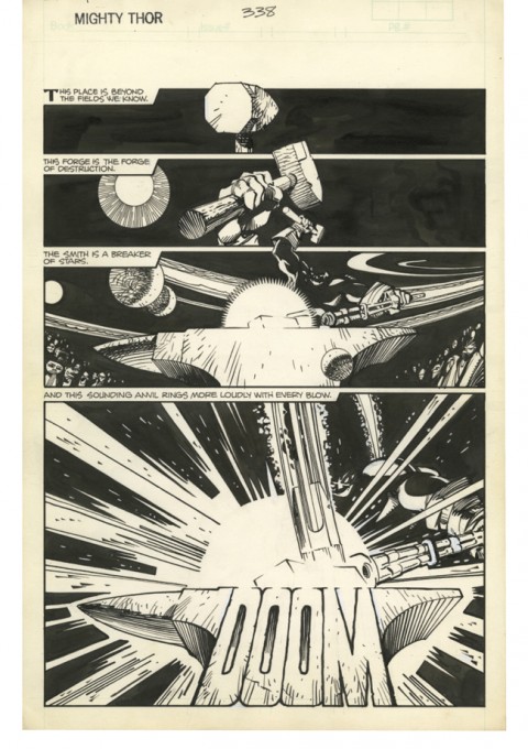 Thor issue 338 page 22 by Walter Simonson. Source.