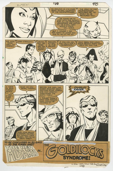 Uncanny X-Men issue 166 page 48 by Paul Smith.  Source.