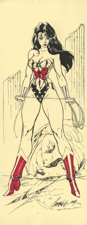 Wonder Woman by J. Scott Campbell.  Source.
