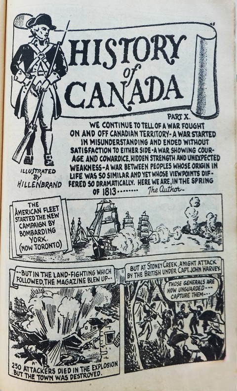 Hillenbrand's History of Canada installment 10 in Canadian Heroes Vol. 3 No. 1