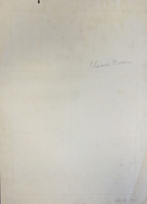 back of the previous page with the pencil signature