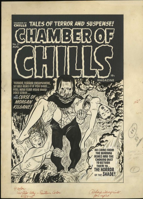 Chamber Of Chills issue 11 cover by Lee Elias.  Source.