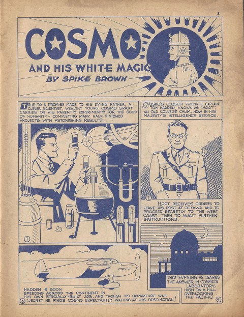 Cosmo splash from Name-It Comics