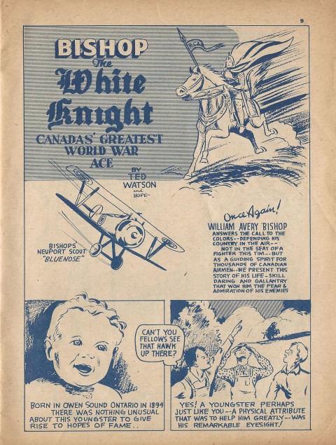 Bishop, The White Knight splash from Name-It Comics