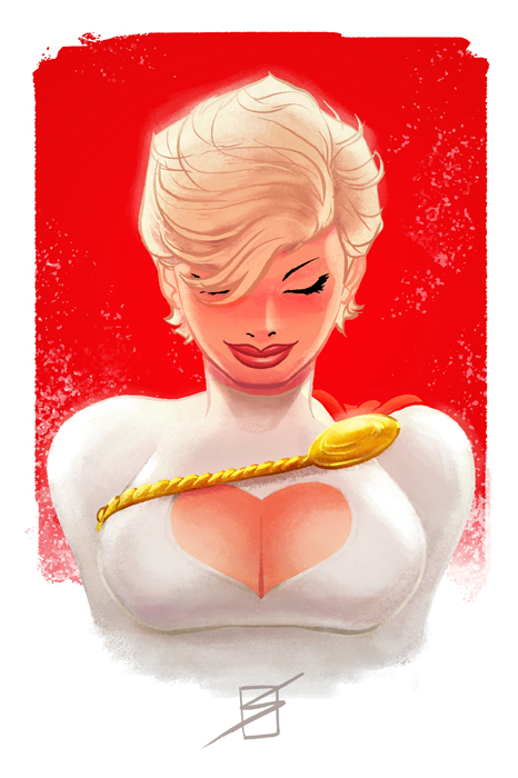 Power Girl by Ron Salas.  Source.