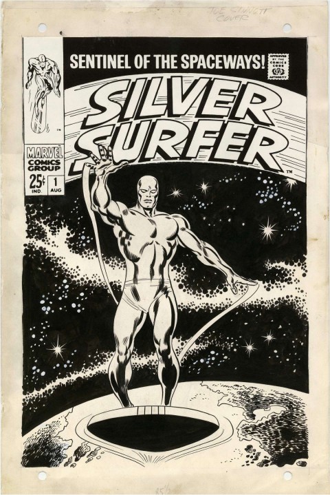 Silver Surfer issue 1 cover by John Buscema and Joe Sinnott.  Source.