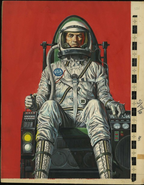 Spaceman issue 2 cover by Bruce Minney.  Source.