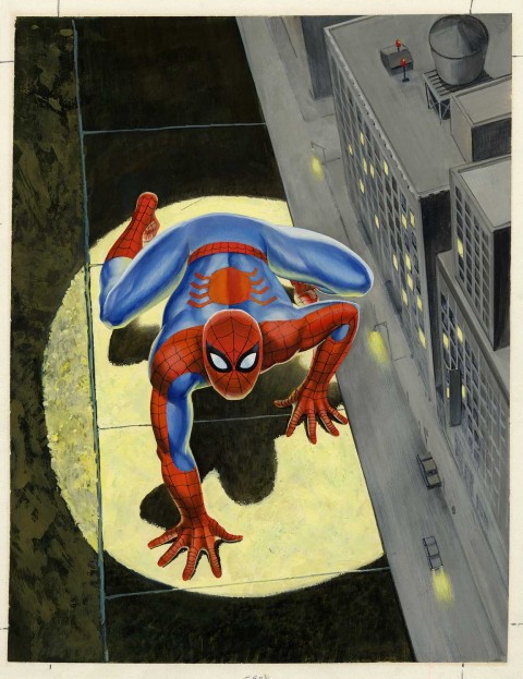 Spectacular Spider-Man Magazine issue 1 cover by Harry Rosenbaum and John Romita.  Source.