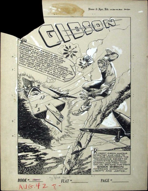 Speed Comics issue 21 splash by Al Bryant.  Source.