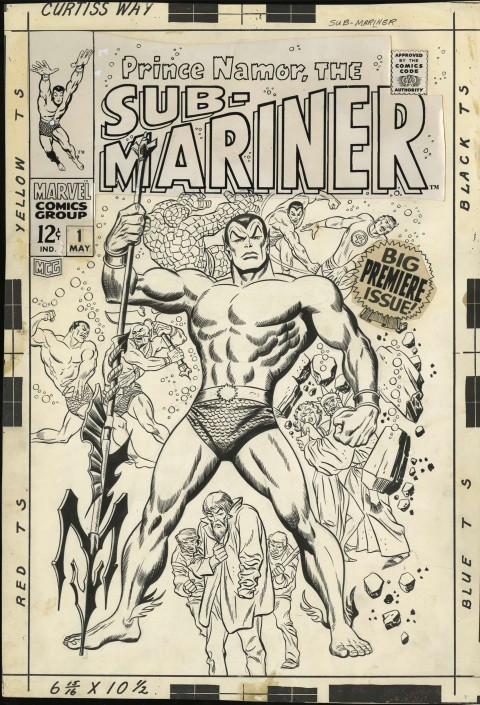 Sub-Mariner issue 1 cover by John Buscema.  Source.