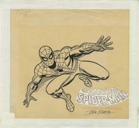 The Amazing Spider-Man Book and Record Set album cover by John Romita.  Source.