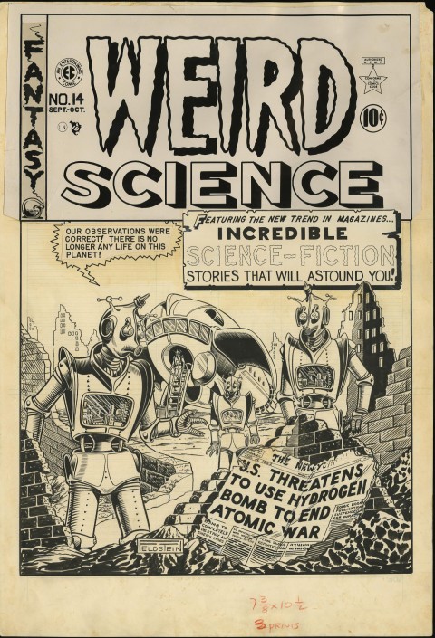 Weird Science issue 14 cover by Al Feldstein.  Source.