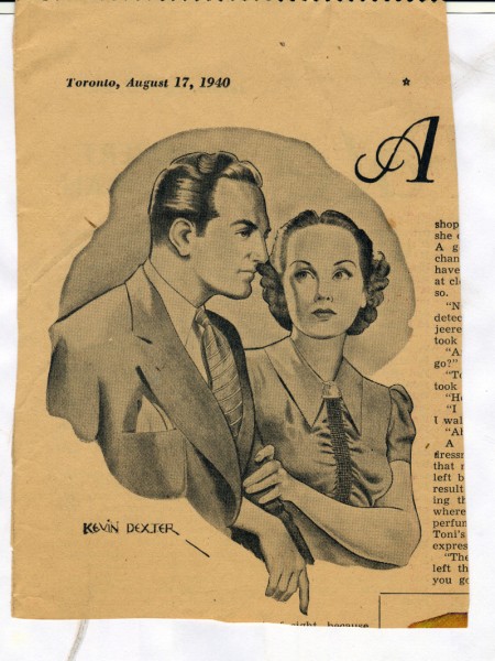 A 1940 Star Weekly graphic by Cowan using another psuedonym