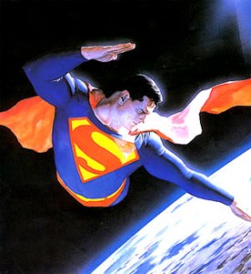 superman over earth