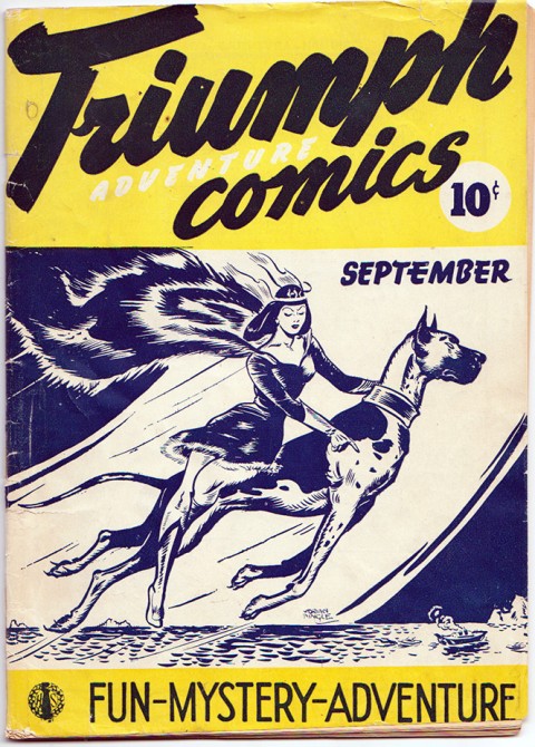 Nelvana and her brother from the cover of Triumph-Adventure Comics No. 2