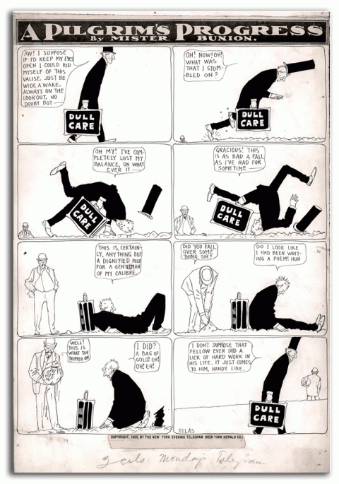 A Pilgrim's Progress strip by Winsor McCay.  Source.