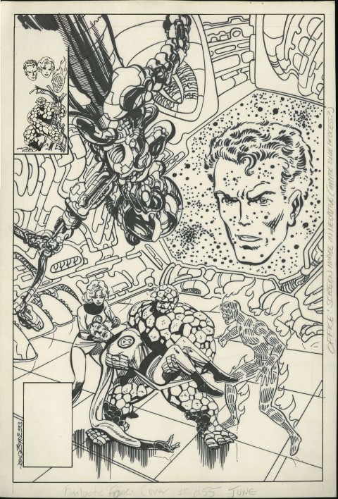 Fantastic Four issue 255 cover by John Byrne.  Source.