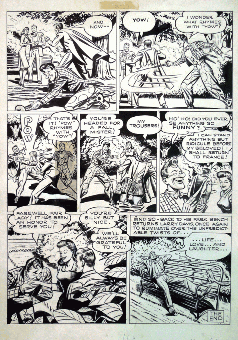 Funnyman issue 2 page by Joe Shuster.  Source.
