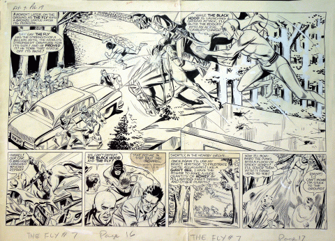 The Fly issue 7 pages 16 and 17 by John Giunta.  Source.