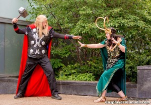 Thor and Lady Loki - Cosplayers Canada