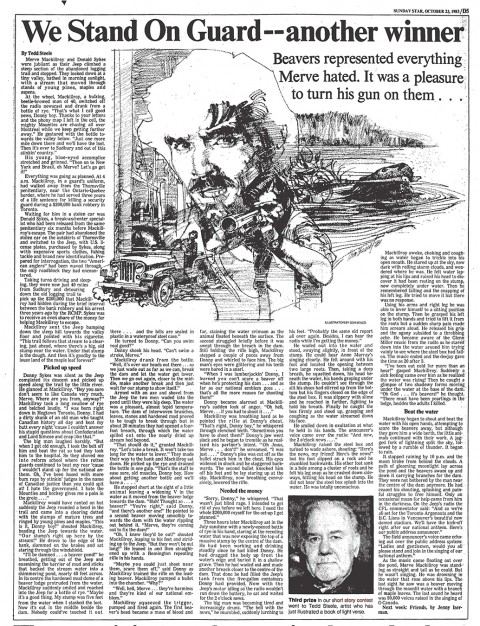 Sunday Star Oct. 23, 1983 (illustrations not by Tedd Steele)