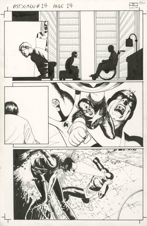 Astonishing X-Men issue 14 page 14 by John Cassaday.  Source.